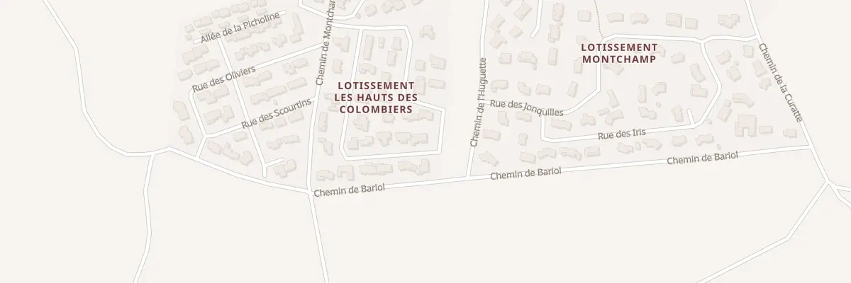 Plan du 295 Rue de la Garance à Malataverne
