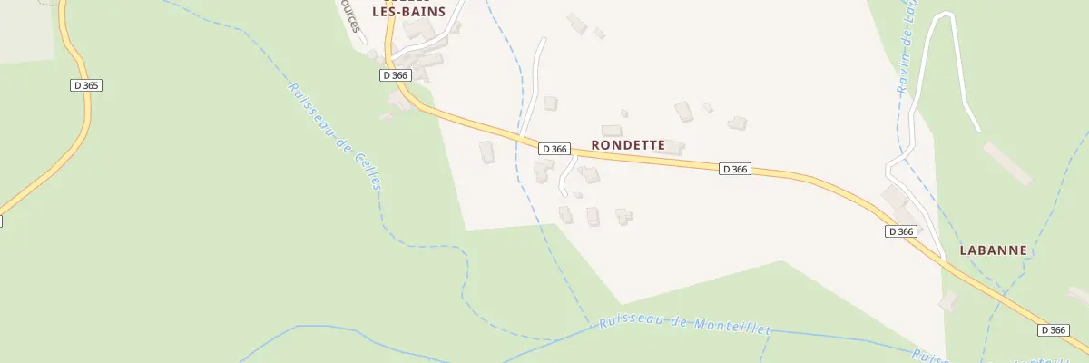 Plan du 2510 Rte de Celles les Bains à Rompon
