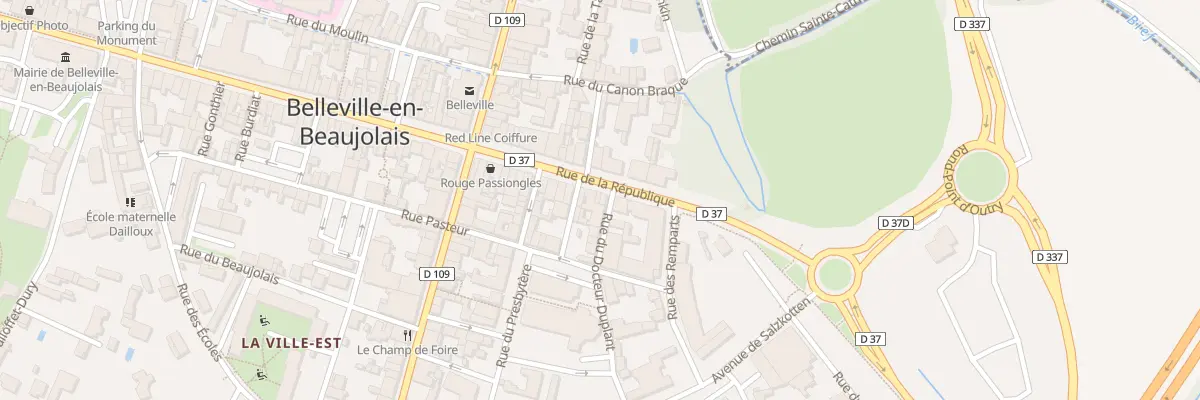 Plan du 13 Rue de la République à Belleville-en-Beaujolais
