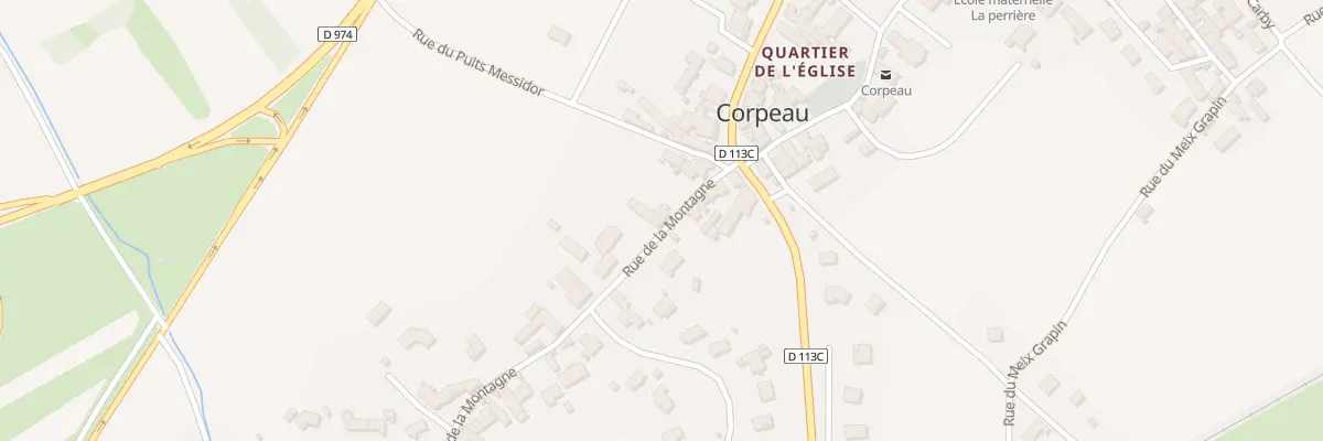 Plan du 6 Rue de la Montagne à Corpeau