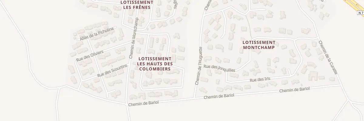 Plan du 380 Rue de la Garance à Malataverne