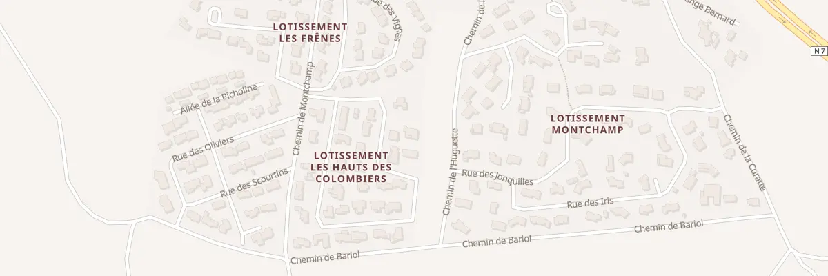 Plan du 30 Lot Les Hauts du Colombier à Malataverne