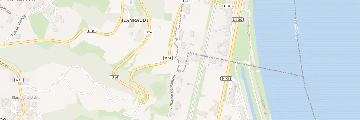 Plan du 8 Imp de Pontcin à Vérin