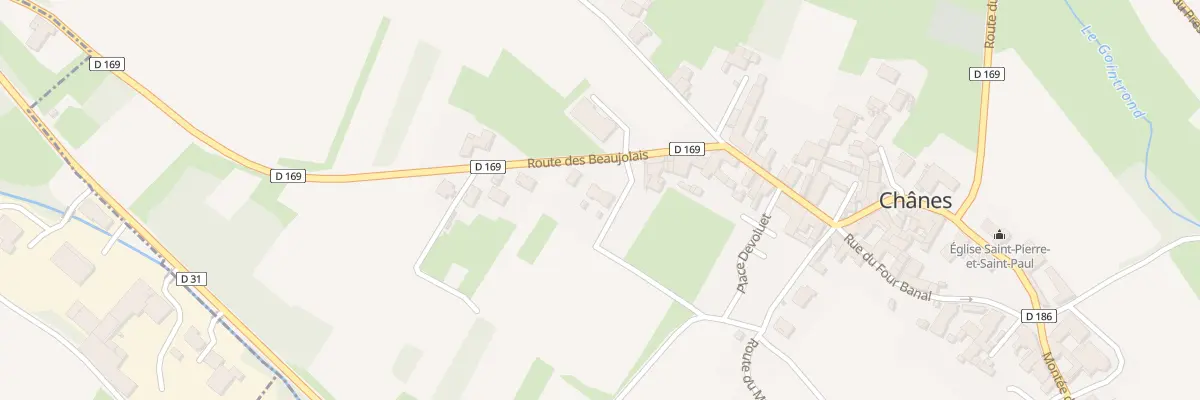 Plan du 81 Rte des Beaujolais à Chânes