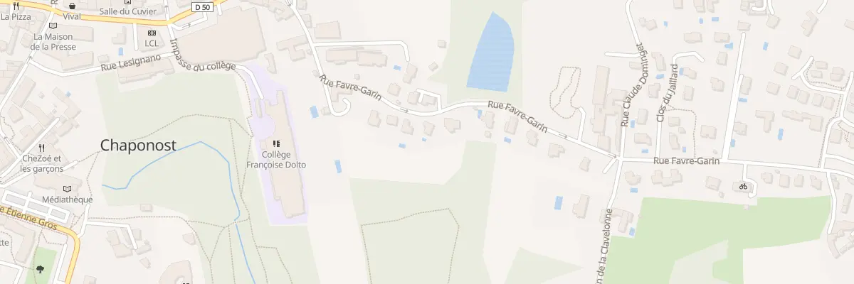 Plan du 8T Rue Favre-garin à Chaponost