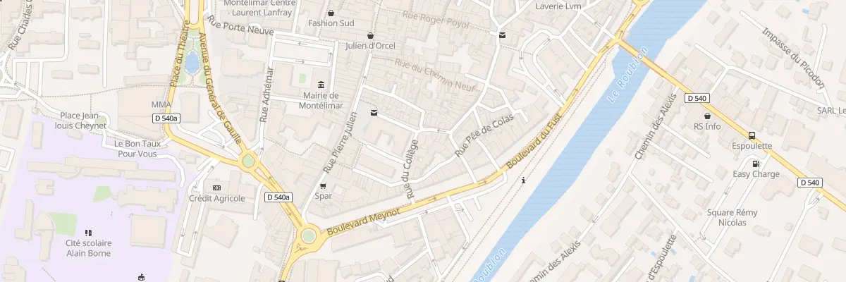 Plan du 2 Pl du Mai à Montélimar