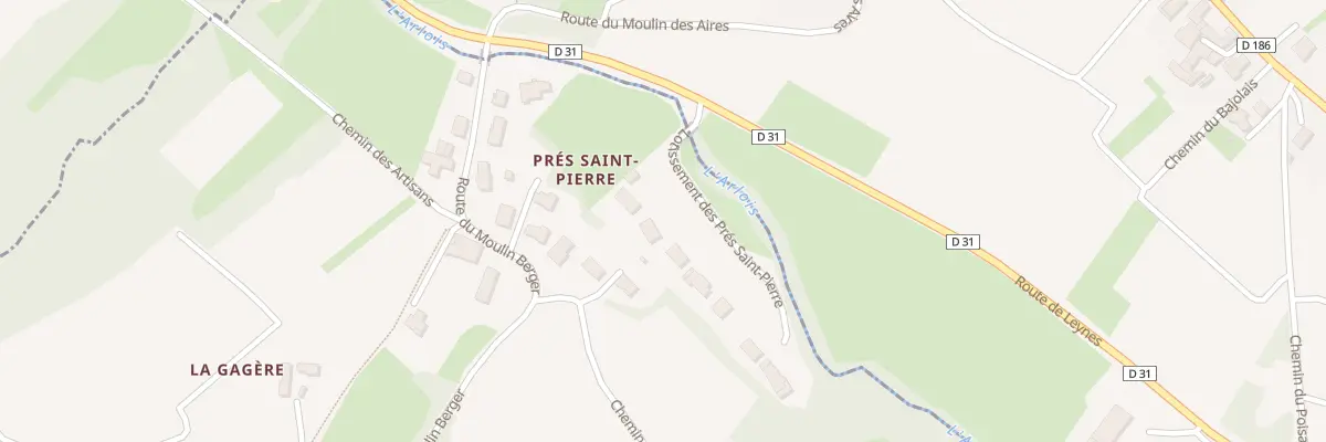 Plan du 90 Lot Les Pres Saint Pierre à Saint-Amour-Bellevue