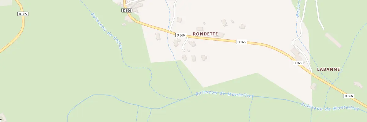 Plan du 2512 Rte de Celles les Bains à Rompon