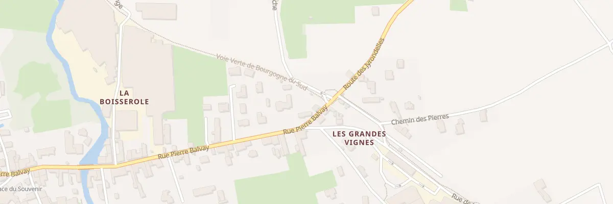 Plan du 5395 Rue Pierre Balvay à Prissé
