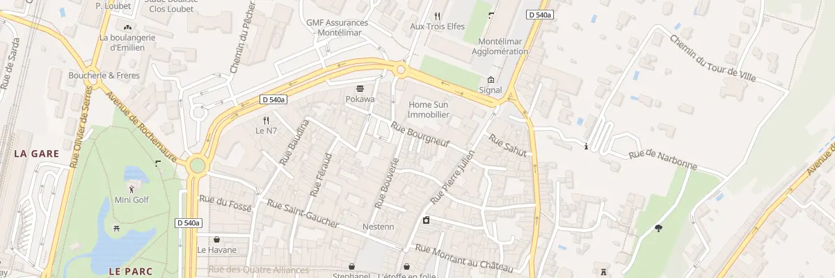 Plan du 19 Rue Bourgneuf à Vercheny