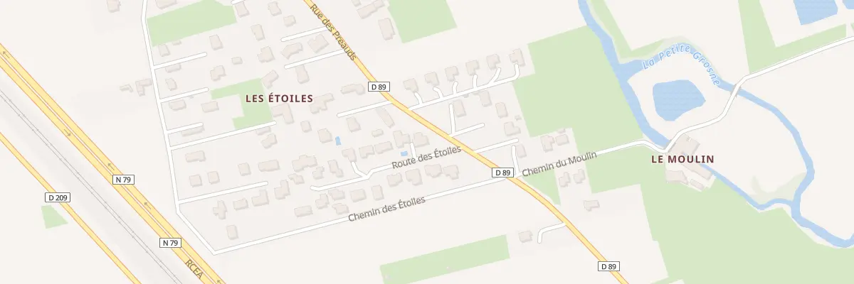 Plan du 460 Rte des Etoiles à Prissé