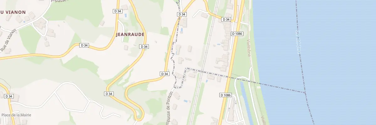 Plan du 9003 Pontcin à Vérin