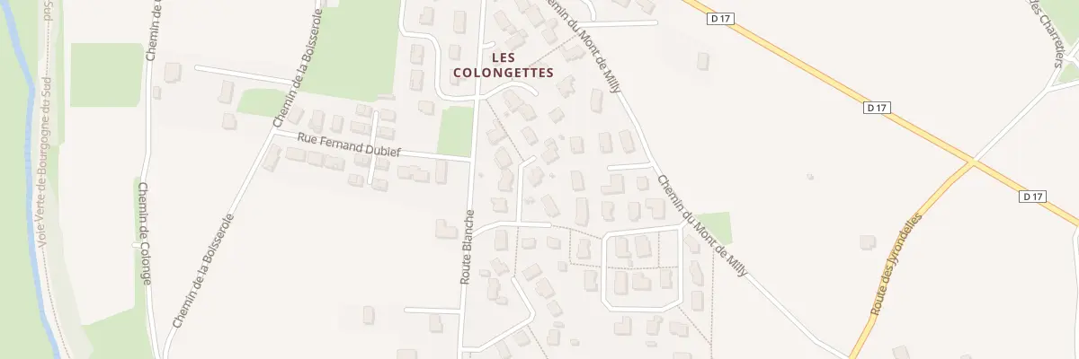 Plan du 438 Rte Blanche à Prissé