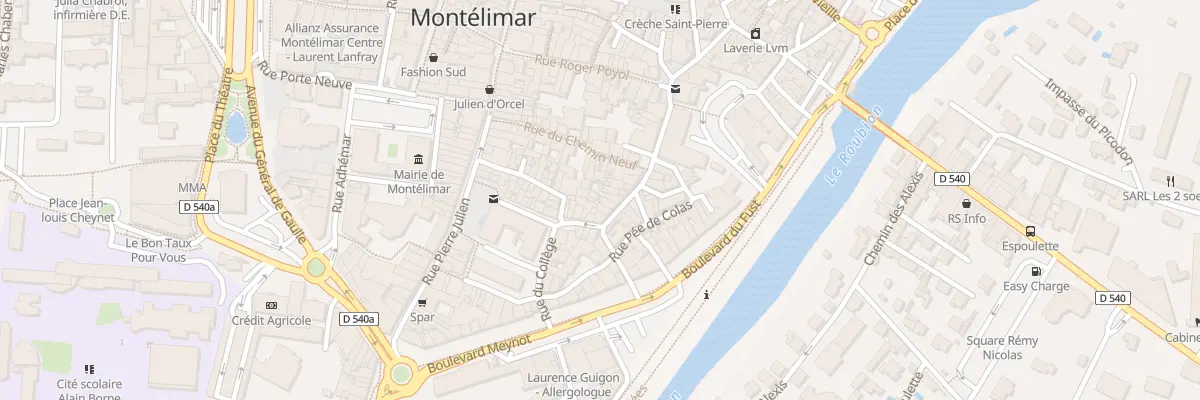 Plan du 42 Rue Cuiraterie à Montélimar