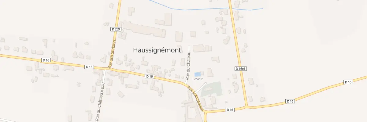 Plan du 1 Rue du Chateau à Haussignémont