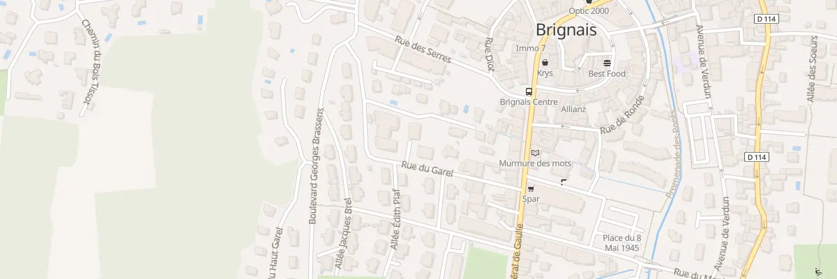 Plan du 9017 Rue du Garel à Brignais