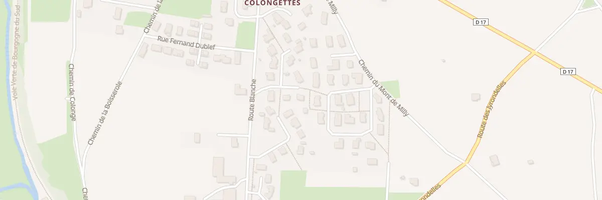 Plan du 438 Rte Blanche à Prissé