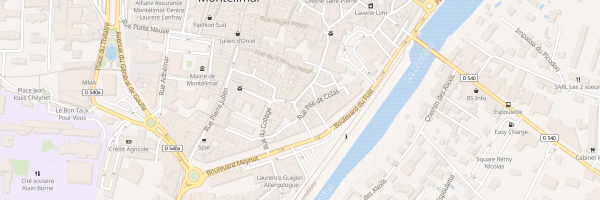 Plan du 23 Rue Cuiraterie à Montélimar