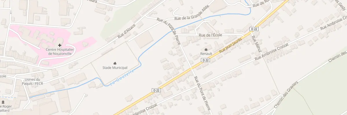 Plan du 8 Rue du Pont de Pierre à Nouzonville