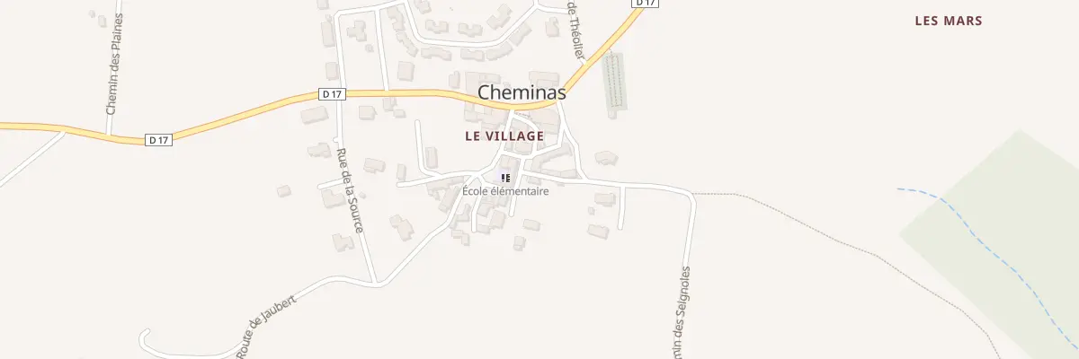 Plan du 5033 Le Village à Cheminas