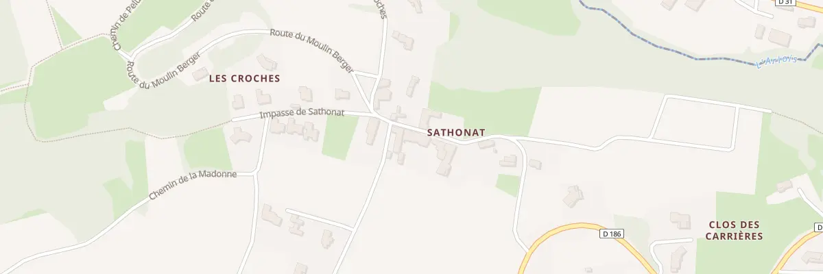 Plan du 90 Rue de Sathonat à Saint-Amour-Bellevue