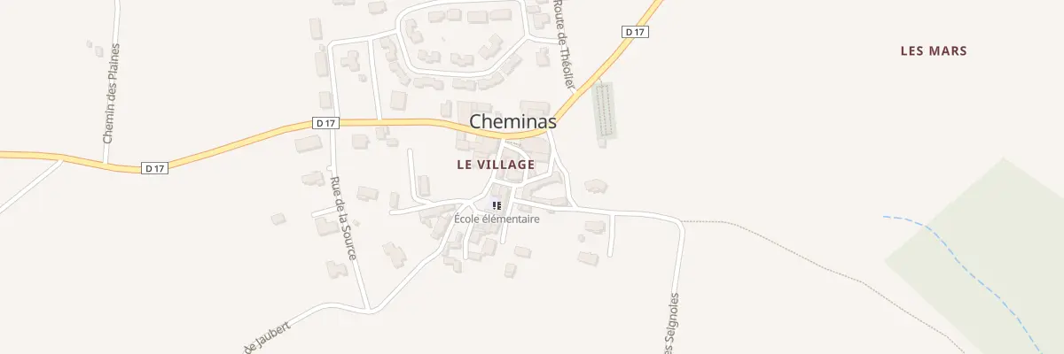 Plan du 80 Rue de l’Eglise à Cheminas