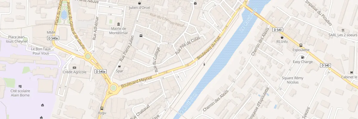 Plan du 41 Bd Meynot à Montélimar
