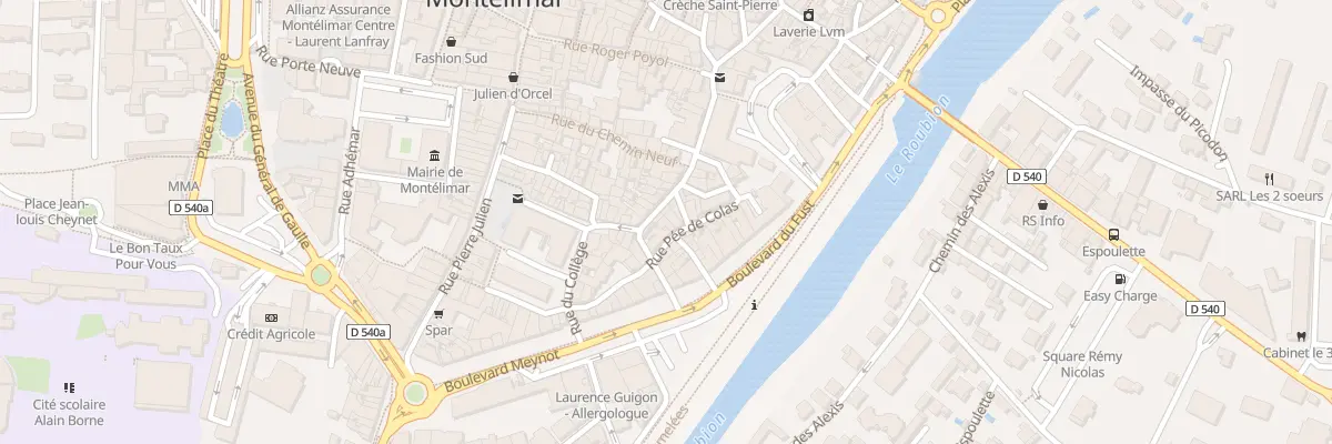 Plan du 23A Rue Cuiraterie à Montélimar
