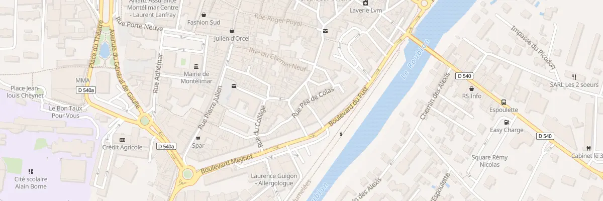 Plan du 23B Rue Cuiraterie à Montélimar