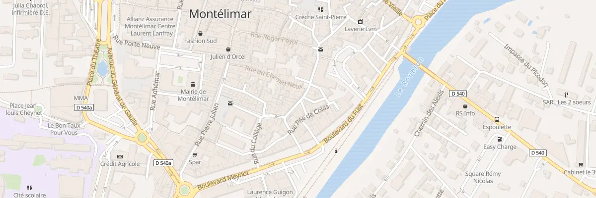 Plan du 32 Rue Cuiraterie à Montélimar