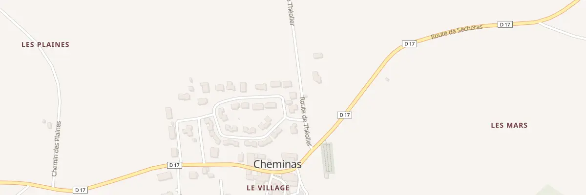 Plan du 165 All de Chantebise à Cheminas