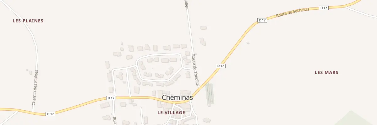 Plan du 195 All de Chantebise à Cheminas