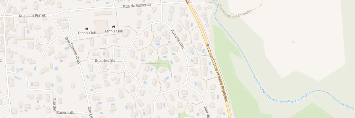 Plan du 10 Rue des Lilas à Chaponost