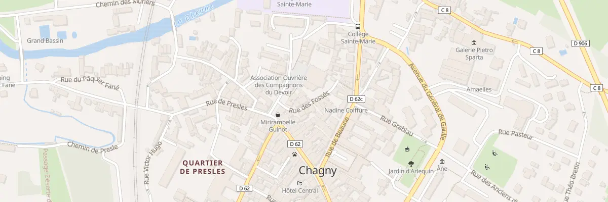 Plan du 7 Rue des Fossés à Chagny