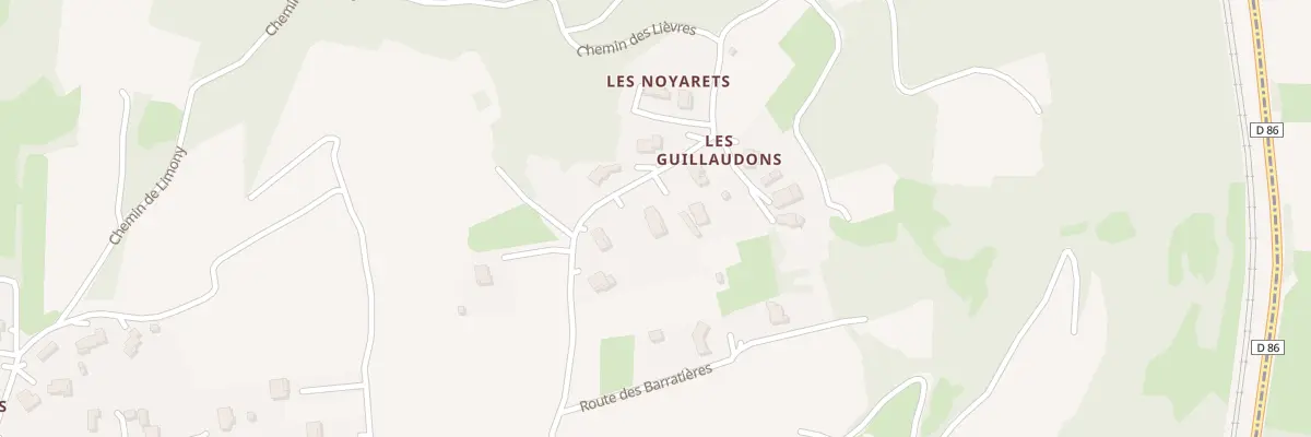 Plan du 658 Rte des Guillaudons à Charnas