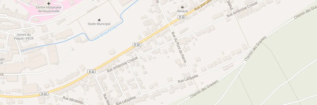 Plan du 26 Rue Ambroise Croizat à Nouzonville
