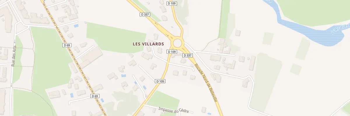 Plan du 1839 Rte de Belleville à Taponas