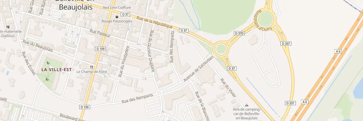 Plan du 4 Av de Salzkotten à Belleville-en-Beaujolais