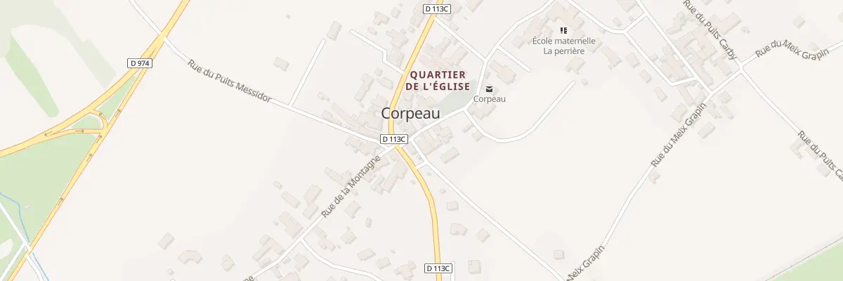 Plan du 2 Rue de l’Eglise à Corpeau