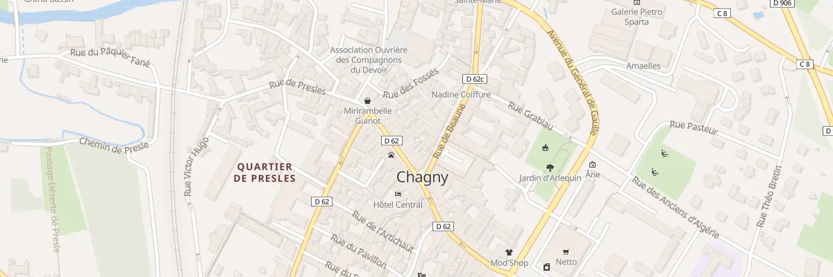 Plan du 8 Rue de la République à Chagny