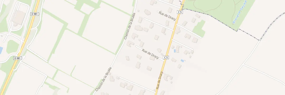 Plan du 57A Rue de Dracy à Givry