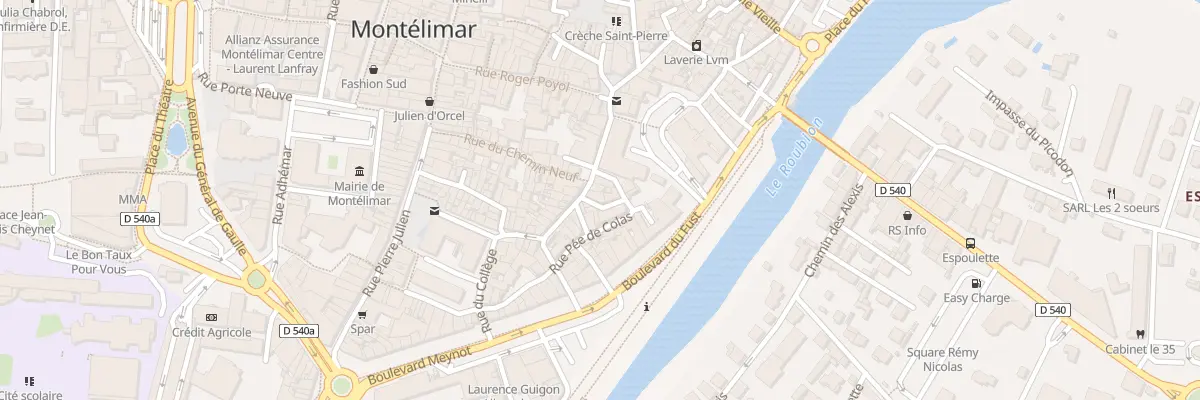 Plan du 15 Rue Cuiraterie à Montélimar