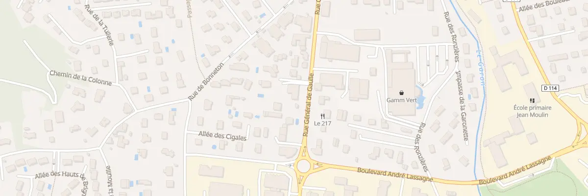 Plan du 202 Rue Général de Gaulle à Brignais