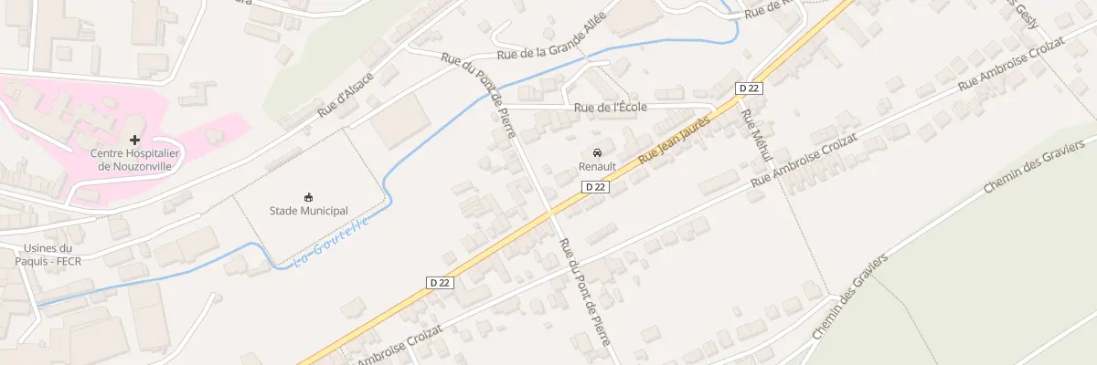 Plan du 85 Rue Jean Jaurès à Nouzonville