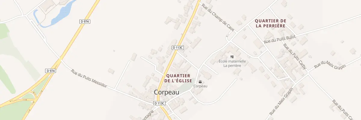 Plan du 20 Rte de Beaune à Corpeau