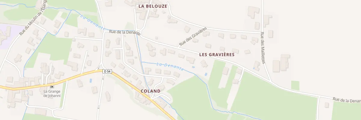 Plan du 240 Rue de la Denante à Davayé