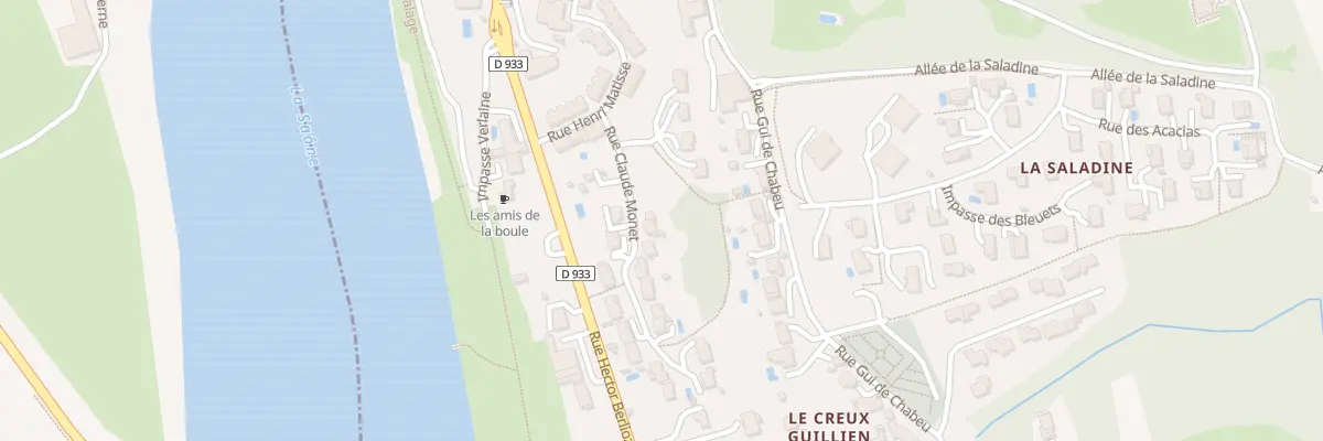 Plan du 16 Rue Claude Monet à Beauregard