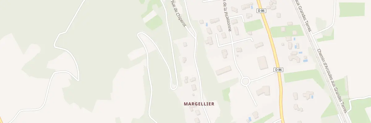 Plan du 192 Imp du Margellier à Limony