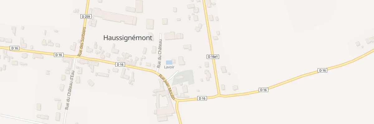 Plan du 1 Pl de l’Eglise à Haussignémont