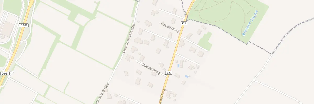 Plan du 61 Rue de Dracy à Givry